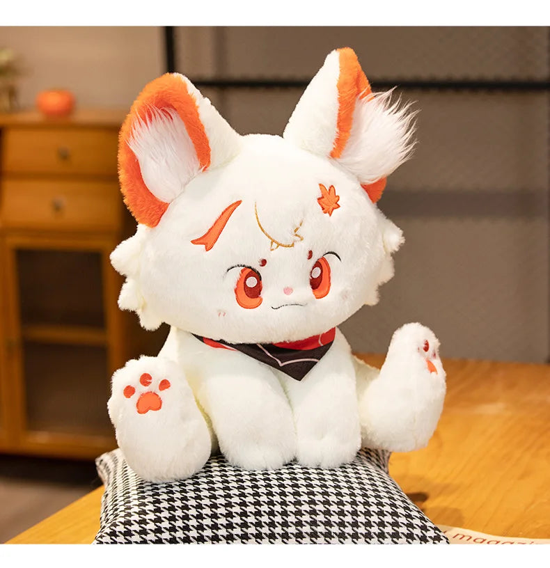 Adorable 42CM Genshin-Inspired Cat Plush – Kazuha, Scaramouche & Xiao | Soft Anime Pillow Toy for Fans & Gift Giving