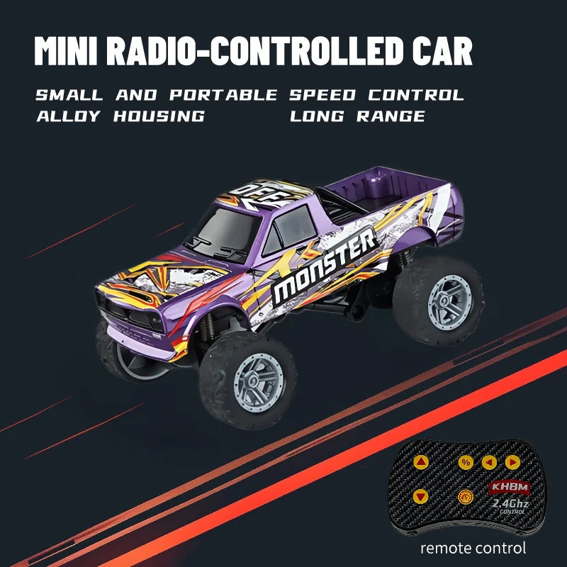 1/64 Scale Mini Alloy Remote Control Car – Portable RC Toy with Up to 60 Minutes Runtime – Fun Electronic Gift for Children