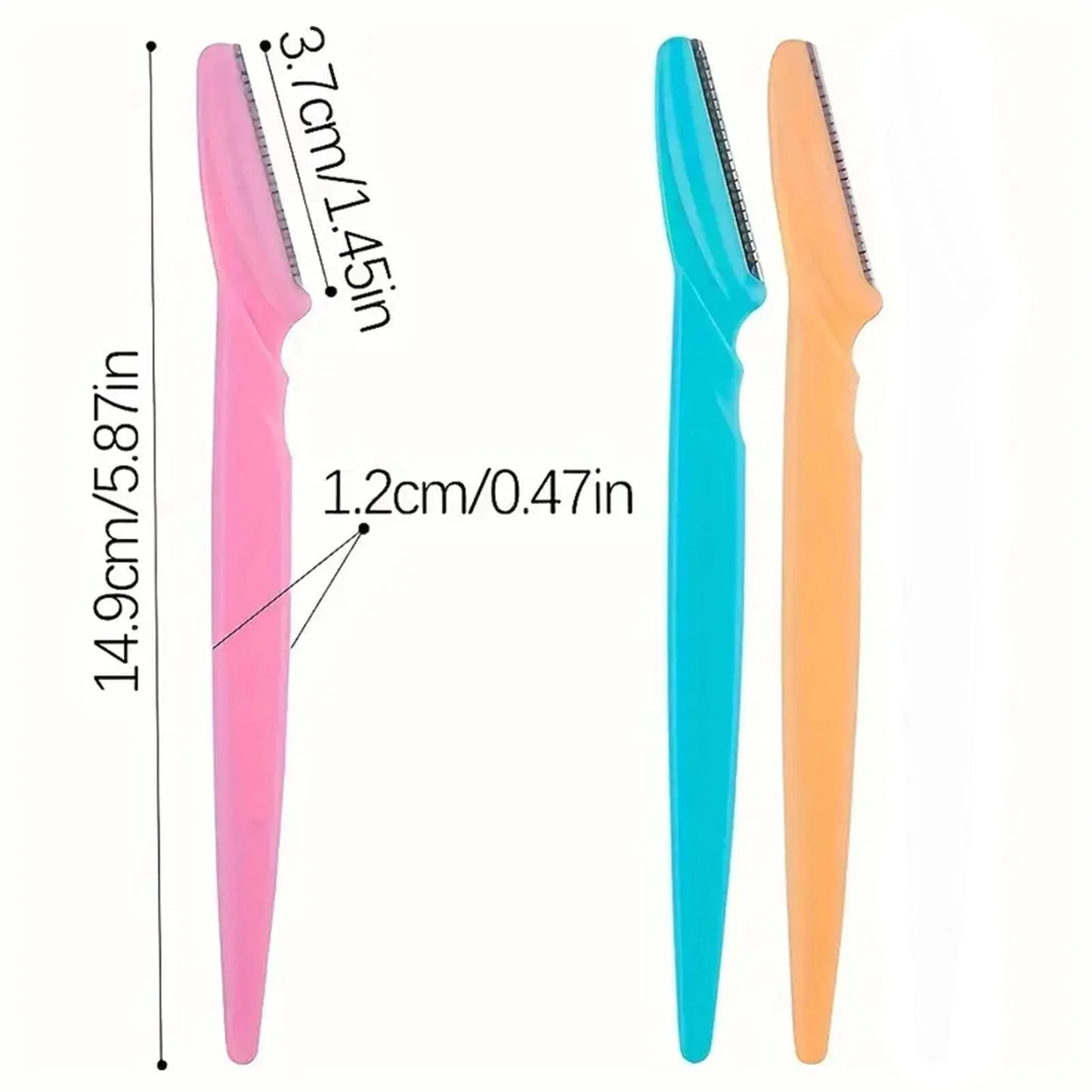 Eyebrow Trimmer & Face Razor for Women – Portable Hair Removal Blade, 5 to 40 Pcs