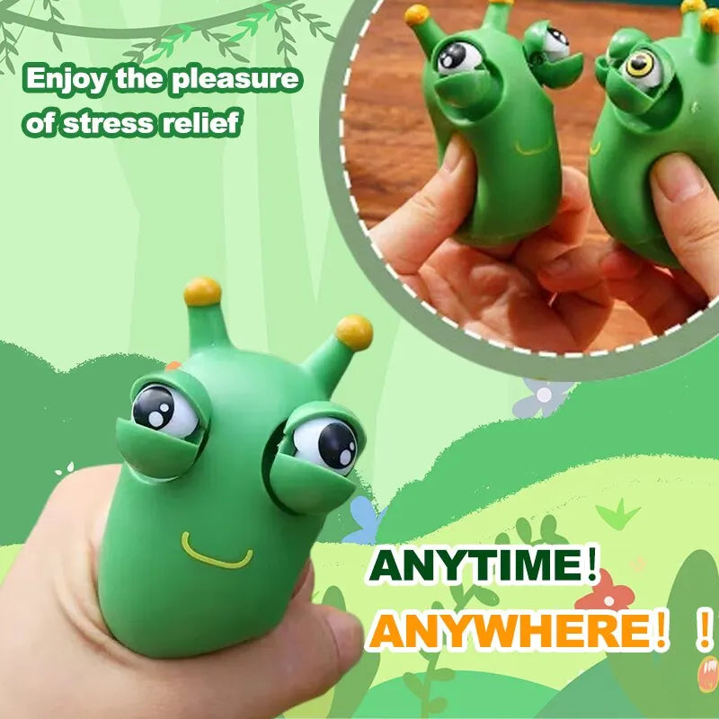 Green Worm Squeeze Fidget Toy
