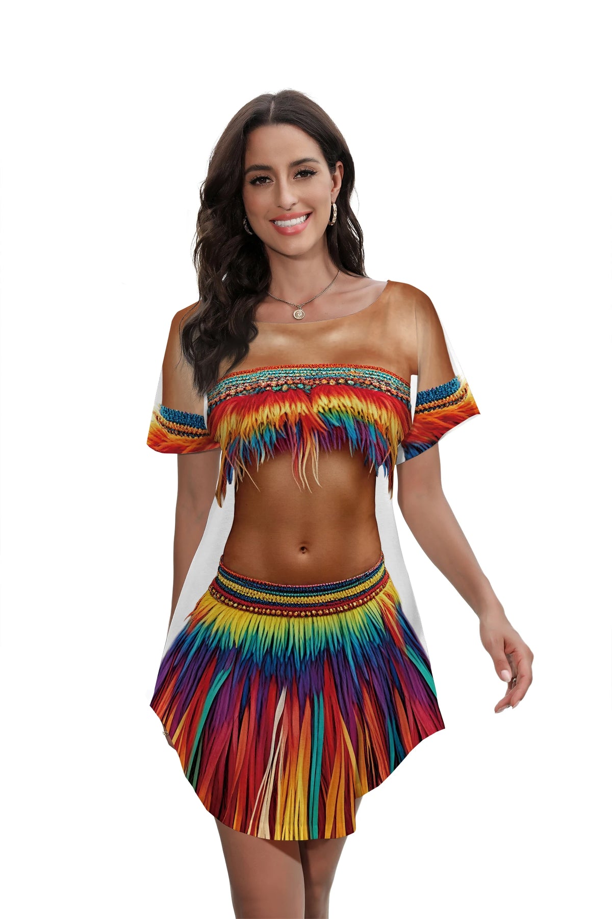 Tropical Hawaiian Cover-Up Dress for Women