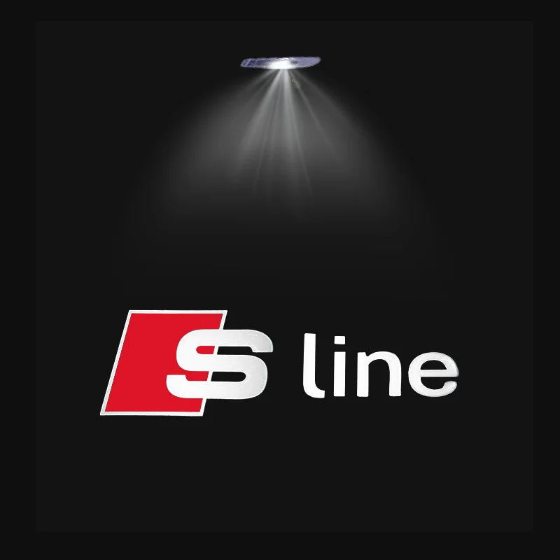 2/4Pcs HD LED Car Door Welcome Logo Projector Lights for Audi A3 A4 A5 A6 A7 Q2 Q3 Q5L Q7 S4 S5 S6 S7 TT S Line Accessories