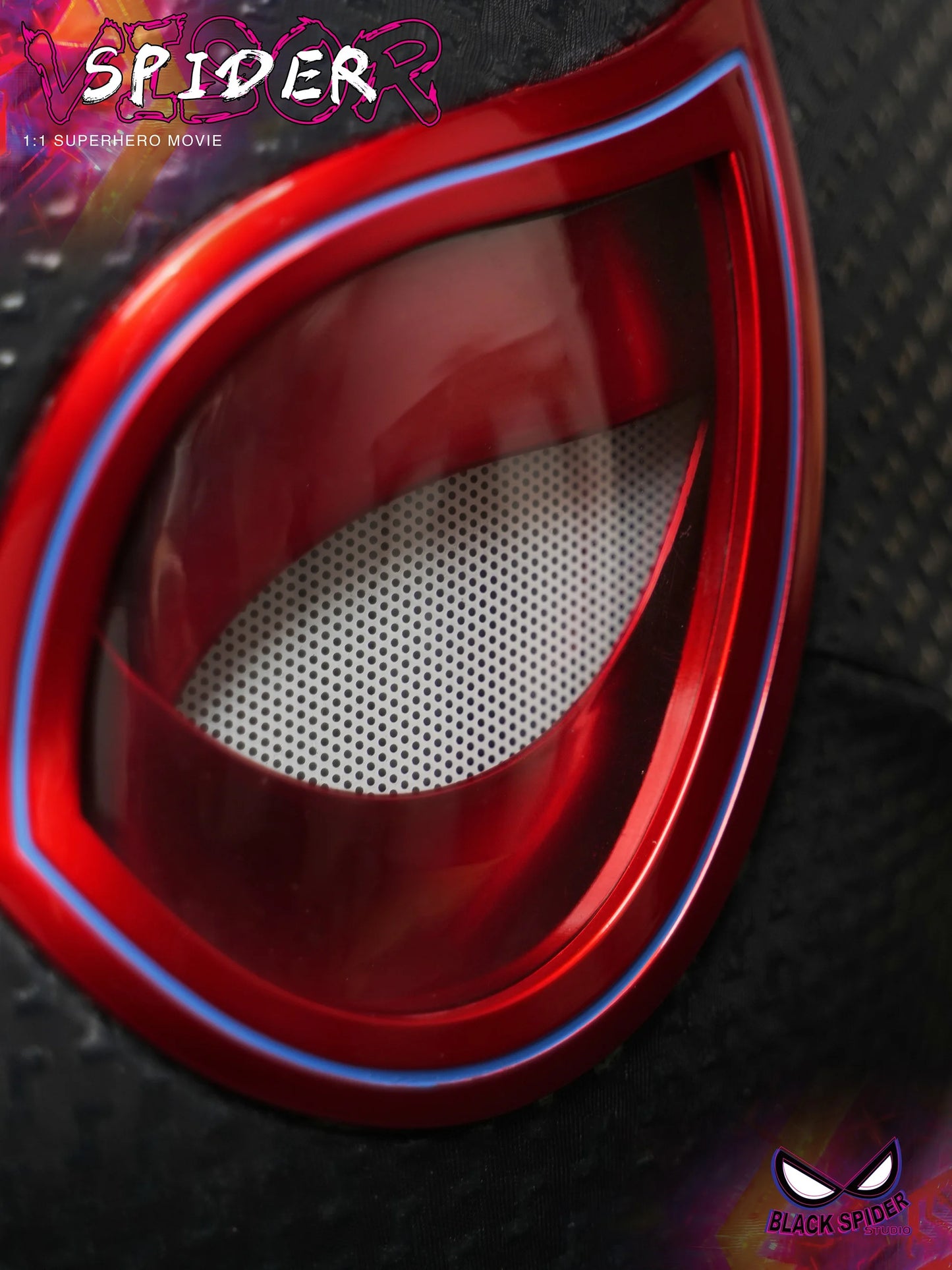 Marvel Miles Morales Spider-Man Moving Eyes Electronic Mask – 1:1 Cosplay Headgear with Remote Control