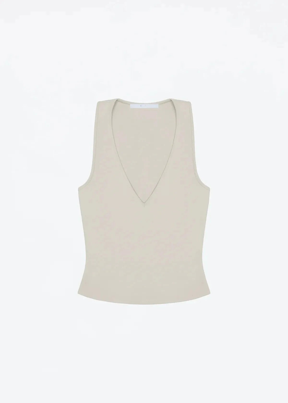 Women’s Solid Color Deep V-Neck Tank Top – Slim Fit, Sleeveless Summer Vest