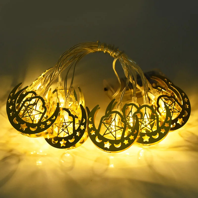 Ramadan & Eid LED Lantern String Lights – Decorative Hanging Lights for Home, Party & Festival Decor