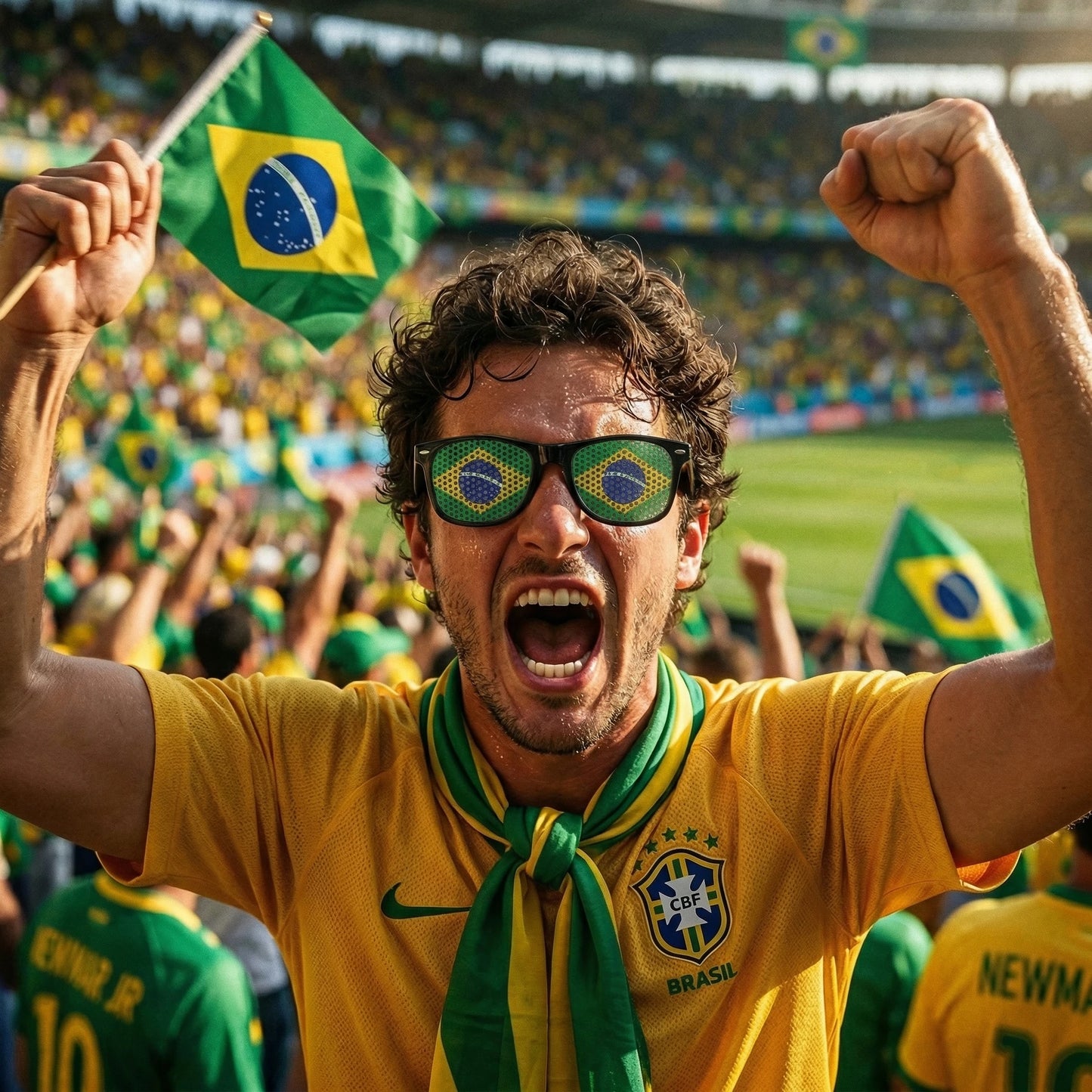 8PCS HD Vision Flag Sunglasses – Football Fan Sports Party Eyewear