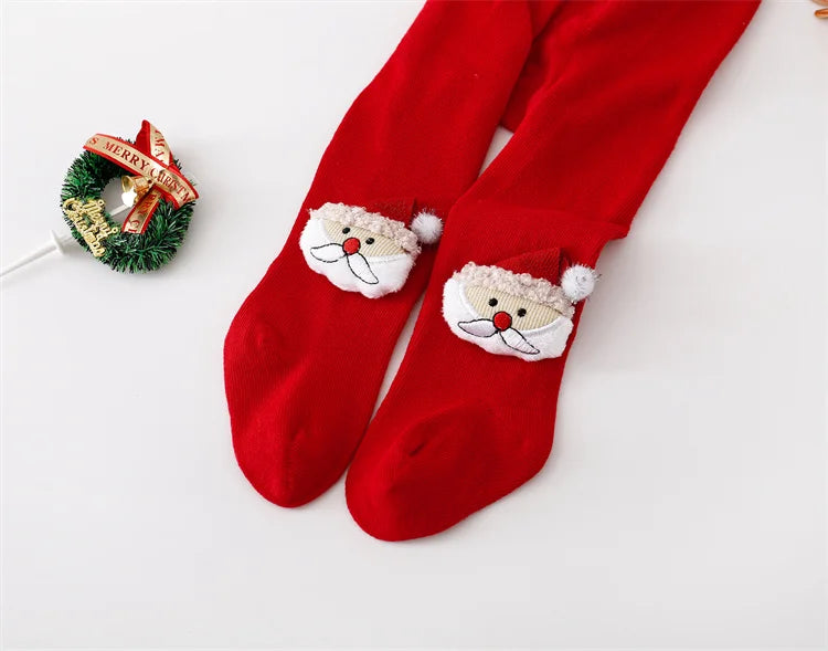 Holiday Baby Girl Tights – Cozy Knitted Pantyhose for Christmas & New Year