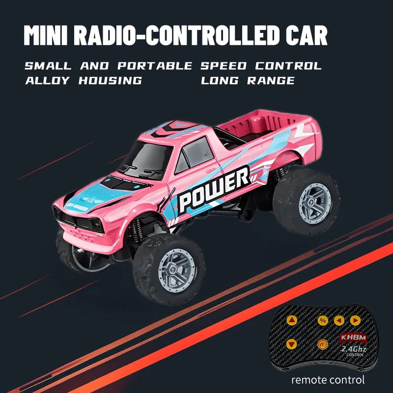 1/64 Scale Mini Alloy Remote Control Car – Portable RC Toy with Up to 60 Minutes Runtime – Fun Electronic Gift for Children