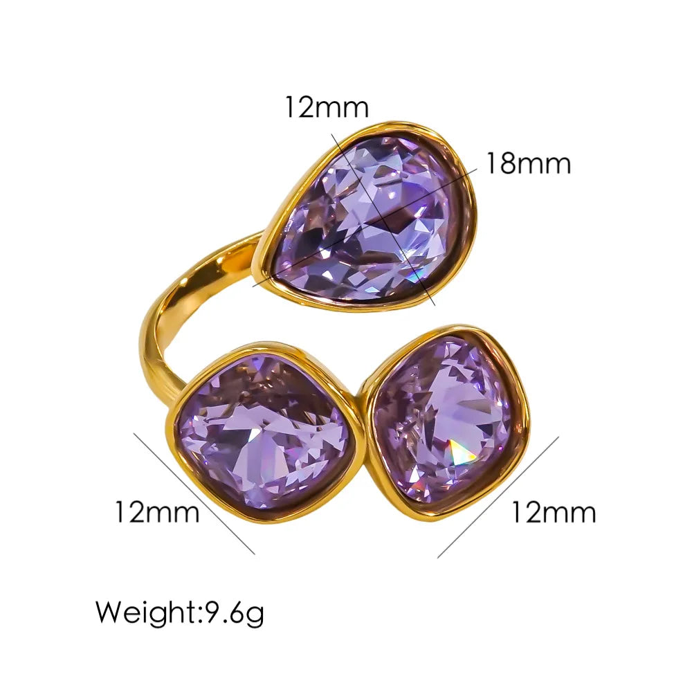 14K Gold-Plated Adjustable Ring