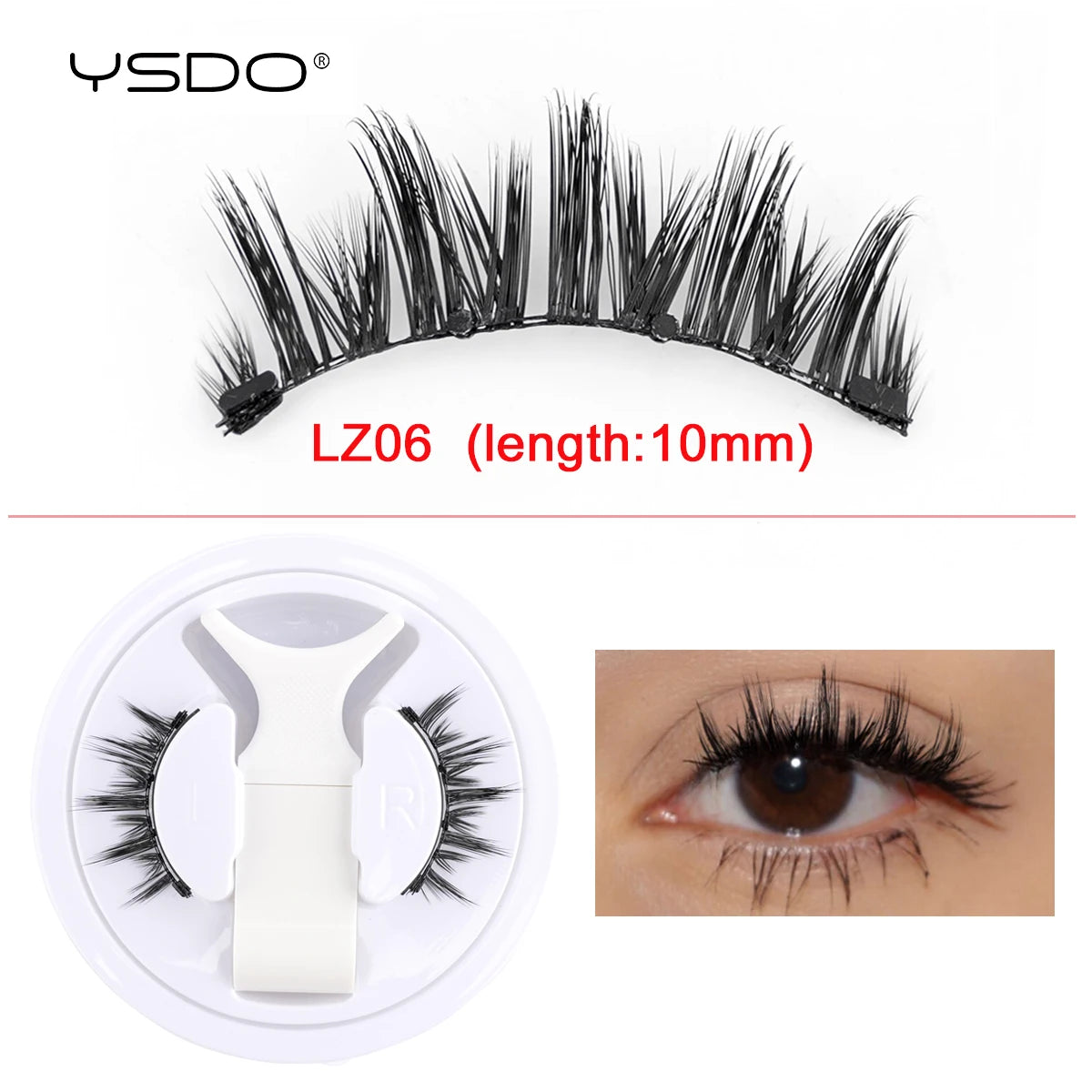 Magnetic Eyelashes Kit – Reusable 3D Mink Lashes | No Glue Needed | Long-Lasting Winged False Lashes with Applicator
