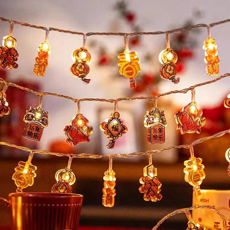 1Pc 1.6M 10-LED Decorative String Lights – Hanging Ornament Lights for Home, Bedroom, Living Room & Party Decor