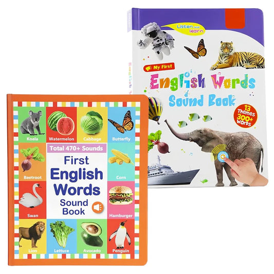 My First English Sound Book for Babies & Toddlers – Interactive Learning Toy with Fun Words & Sounds for Early Language Development