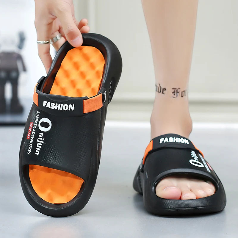 Men's EVA Platform Slides — Soft-Sole Sandals for Indoor & Outdoor Wear