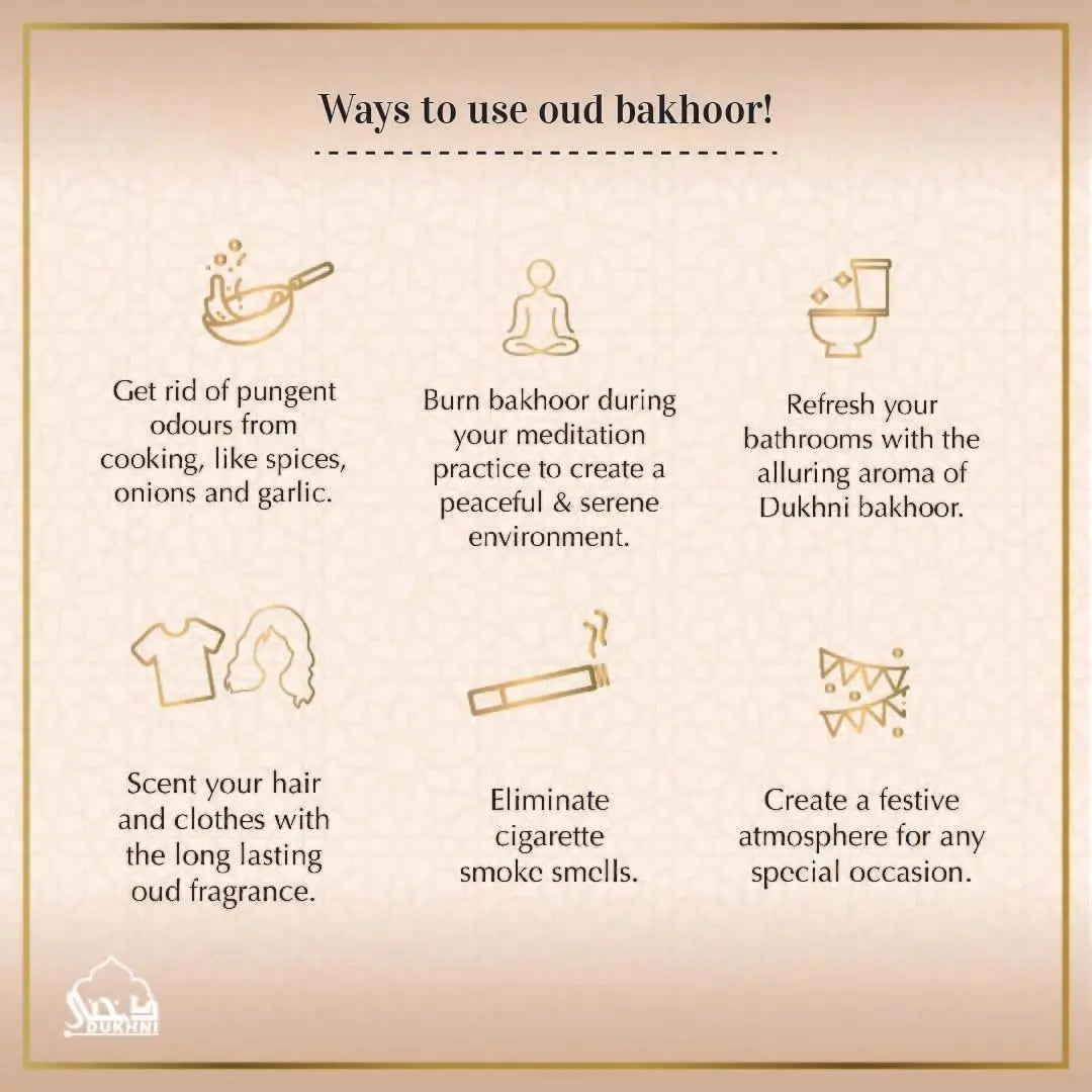 Dukhni-Inspired Arabian Bakhoor | Premium Aromatic Blend for Meditation, Prayer & Air Purification