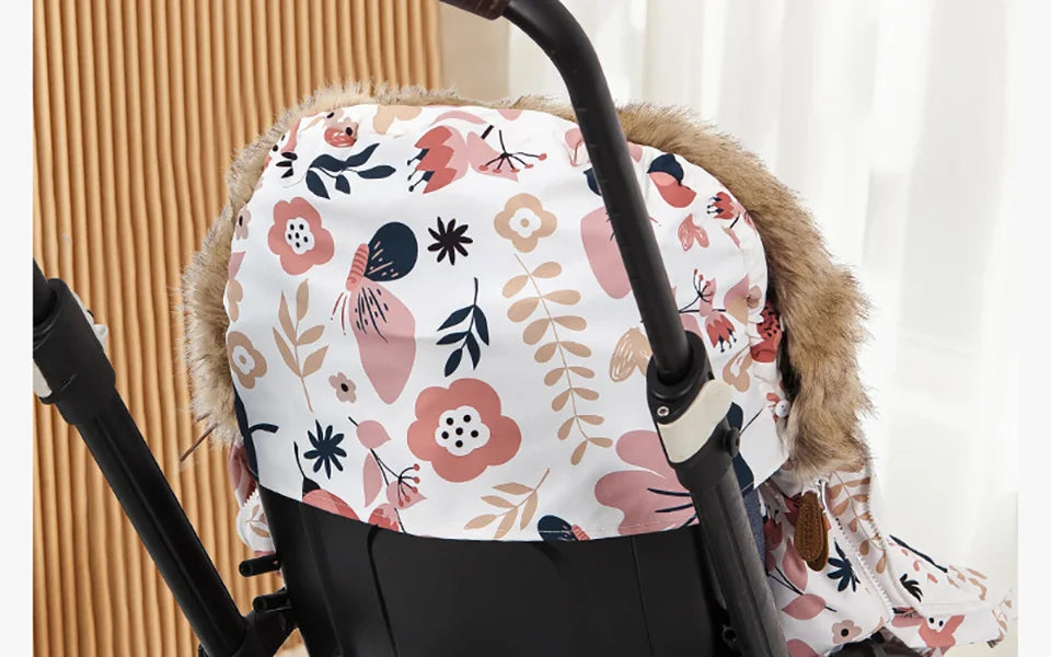 Baby Stroller Footmuff with Removable Collar