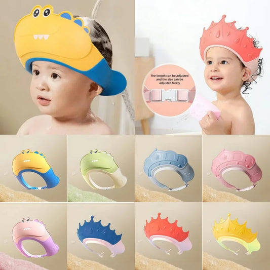 Baby Bath Cap – Infant Ear Protection, Adjustable Shampoo Shield, Hair Wash Hat for Kids & Toddlers