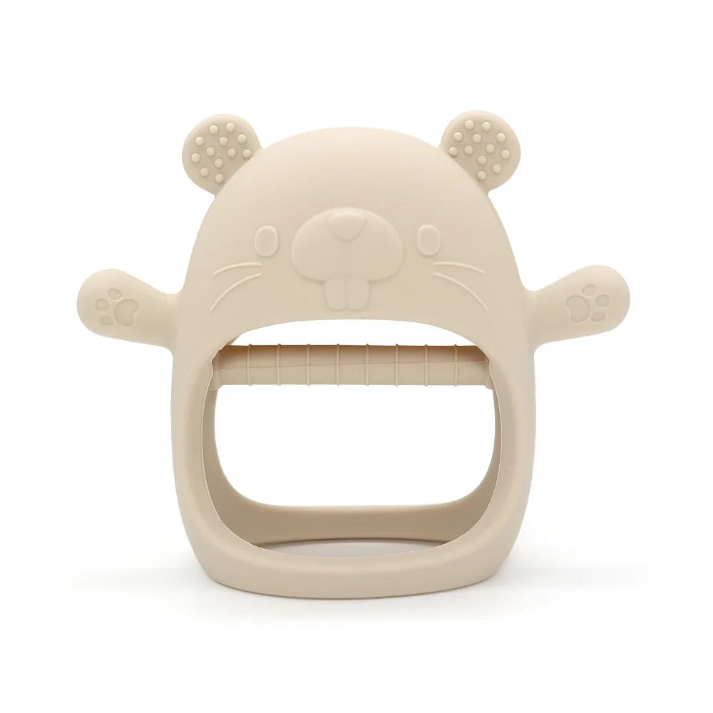 1pc Teether Toys For Baby Bracelet BPA Free Cute Cartoon Animal Silicone Ring Teething Glove For Baby Accessories Newborn Toys