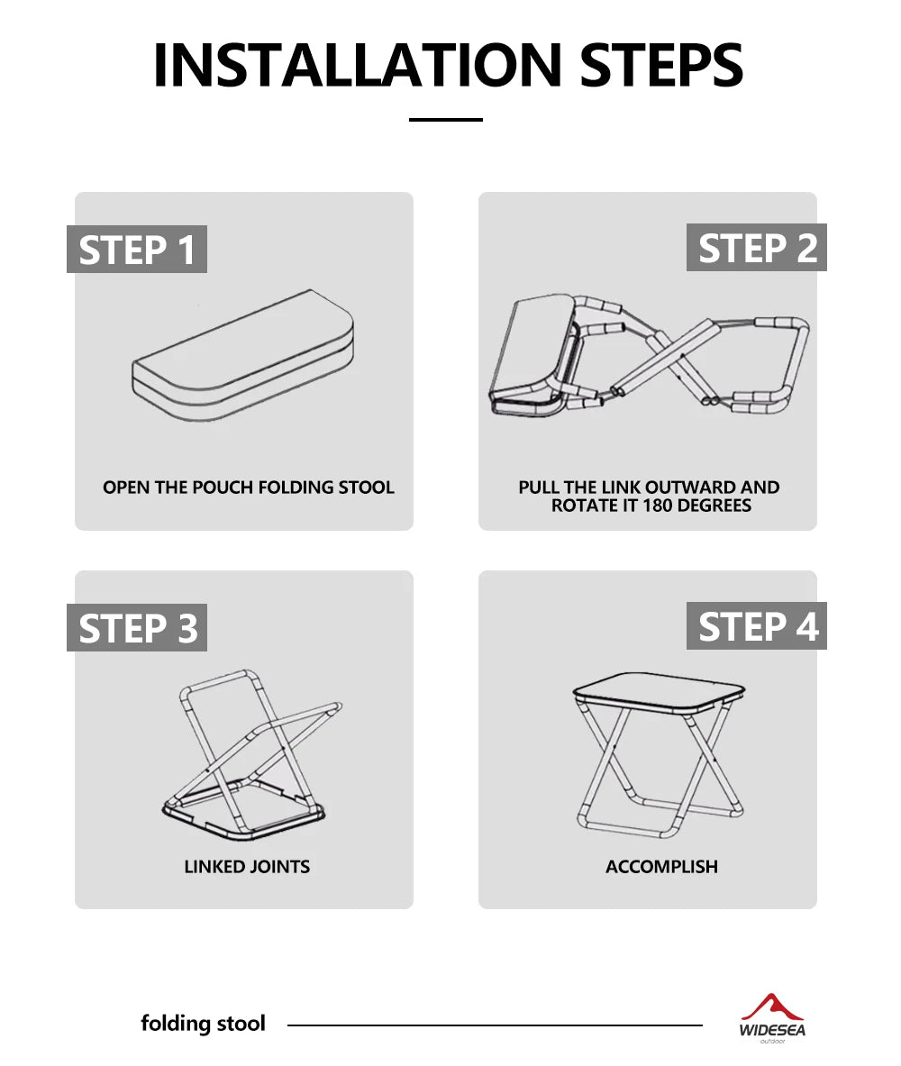 Portable Folding Camping Stool – Lightweight Outdoor Seat | 100KG Capacity | Hiking & Travel