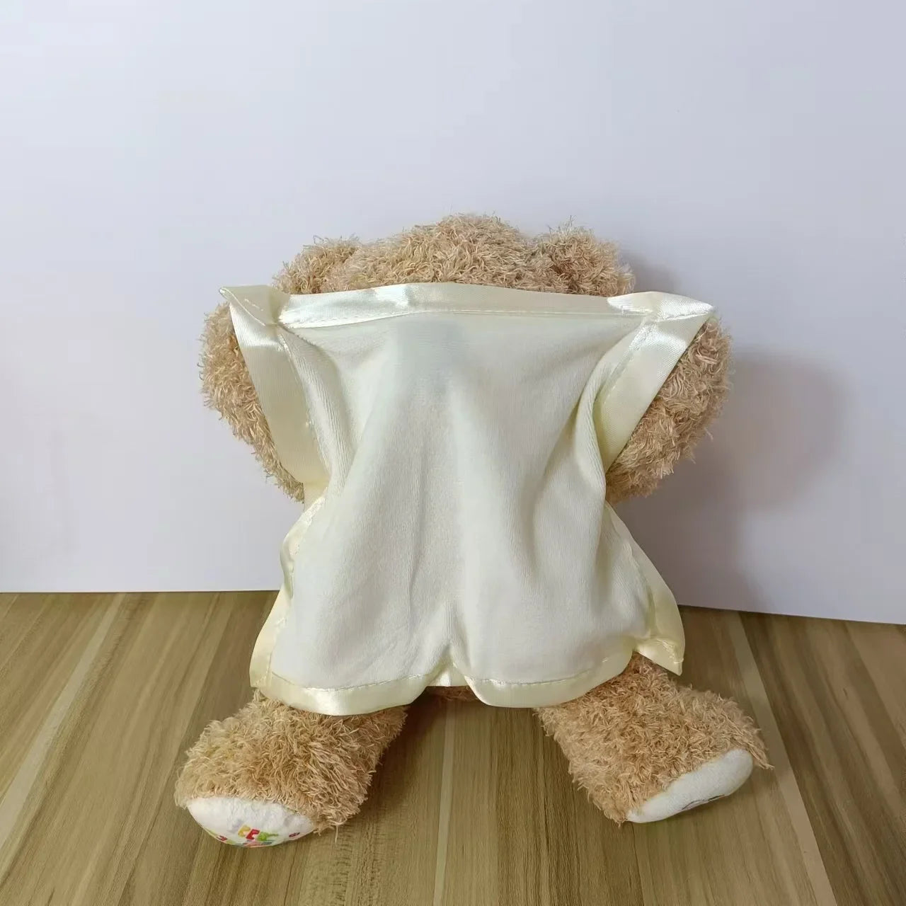 Shy Teddy Bear Electric Plush Toy – Peekaboo Talking & Moving Stuffed Animal for Kids, Baby Entertainment Gift