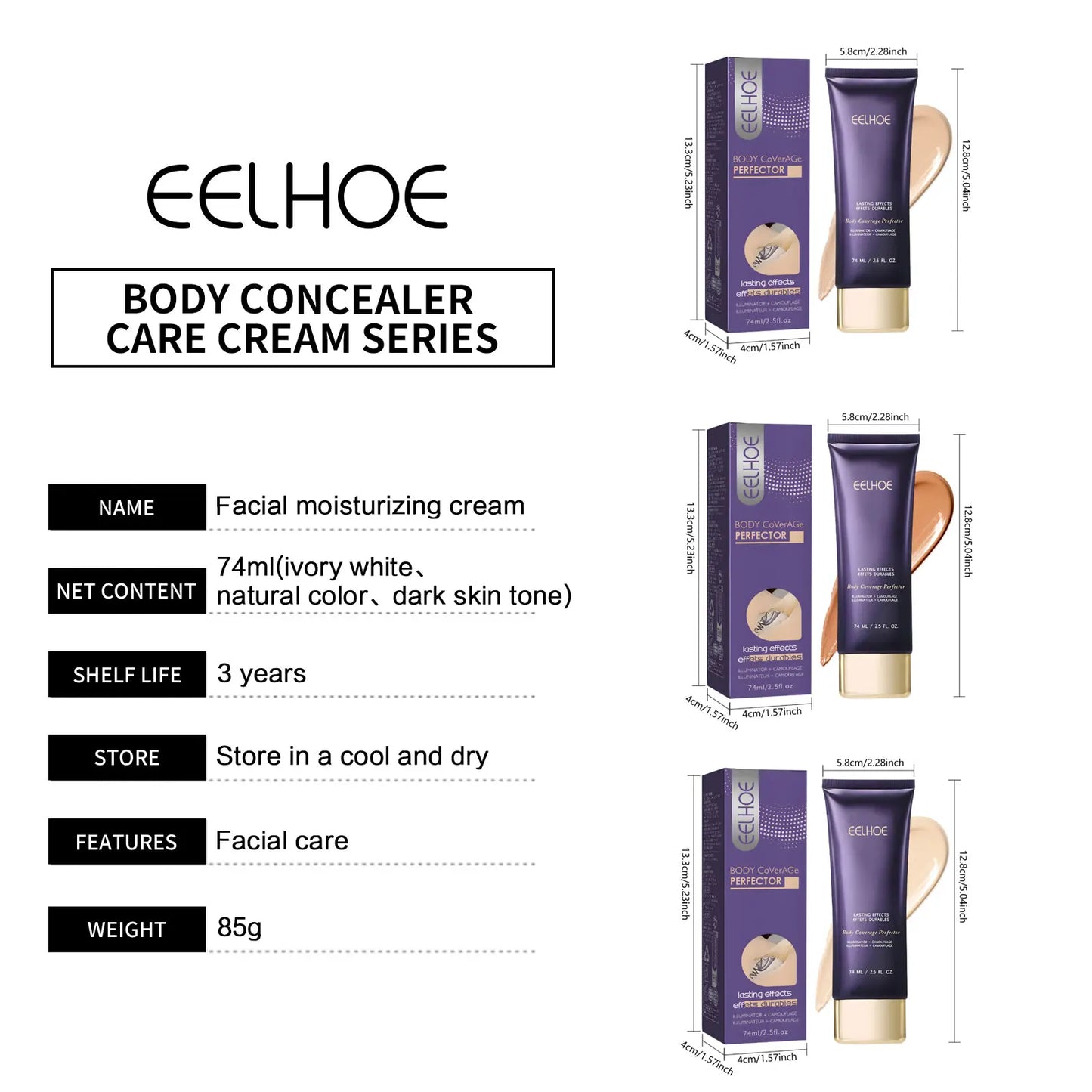 Body Concealer – Full Coverage, Long-Lasting & Waterproof – Flawless Natural Finish for Scars, Blemishes & Imperfections