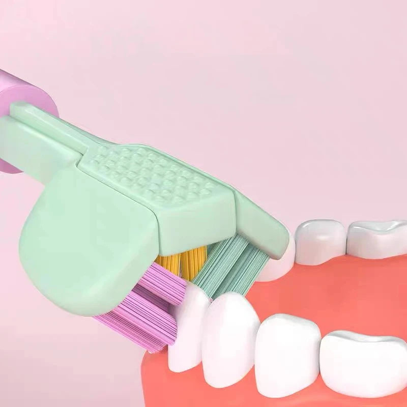 Three-Sided Toothbrush with Soft Ultra-Fine Bristles – Complete Oral Care & Gentle Teeth Cleaning