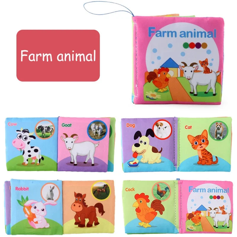Montessori Busy Book for Toddlers – Farm Animal Activities, Fine Motor Skills, Early Learning Toy