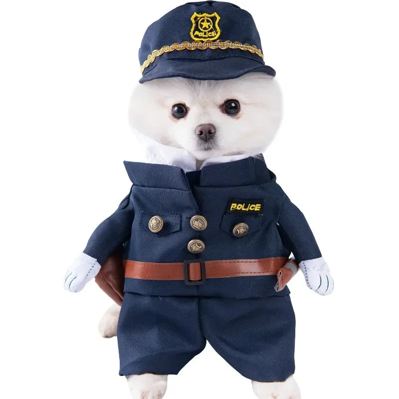 Halloween Stuffed-Body Pet Costume with Wig Hat