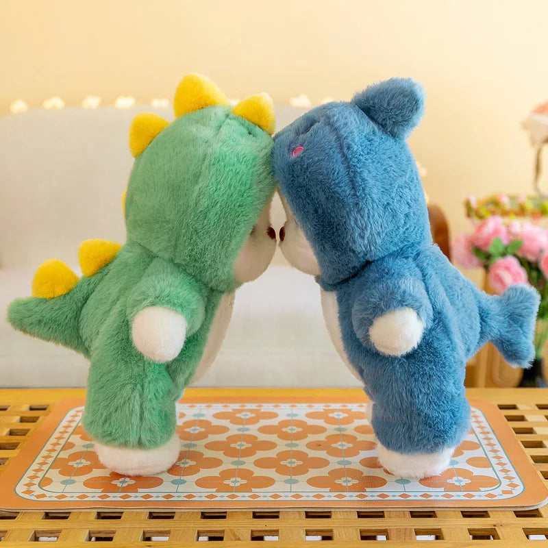 Anime Plush Toy 25/35cm – Jointed Bear, Bunny, Duck, Shark, and Pig Stuffed Animal