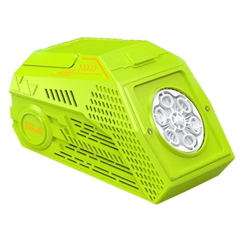 Automatic 69-Hole Bubble Gun Machine with Lights – Soap Bubble Blower Toy for Kids