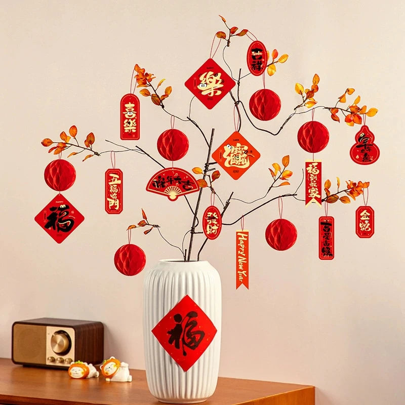 1 Pack Chinese New Year Hanging Decoration – Spring Festival Wall Ornament for Home & Party Decor