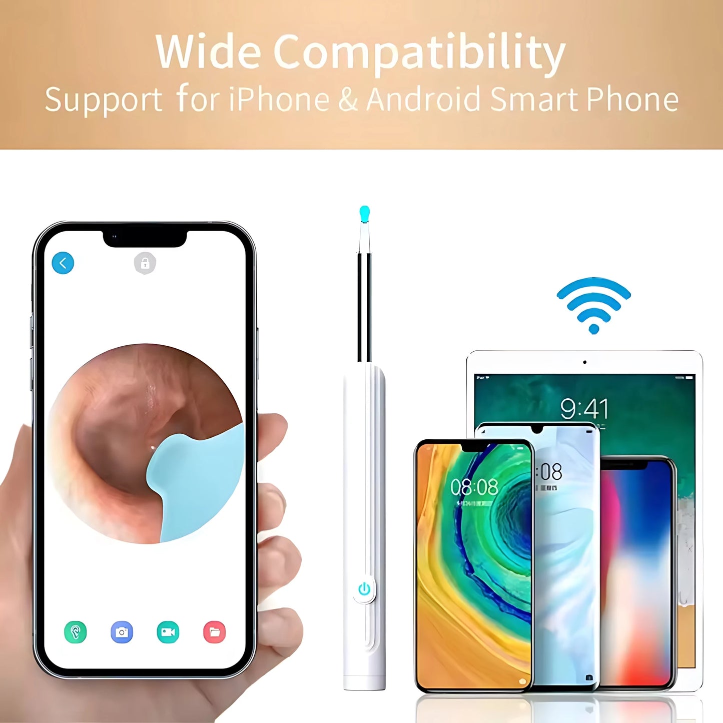 1080P HD Visual Ear Cleaner with Camera – Smart Otoscope Wax Removal Tool
