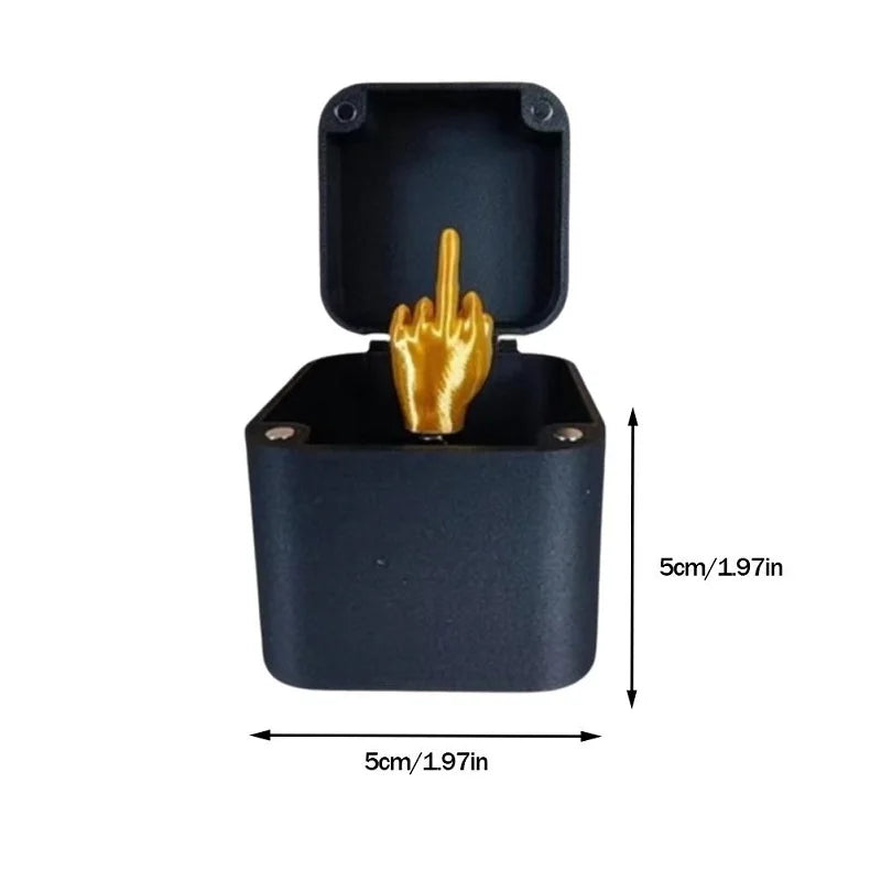 Pop-Out Spider Prank Box – Handmade Wooden Scare Box with Rubber Spider, Funny Surprise Joke Toy for Parties and Halloween