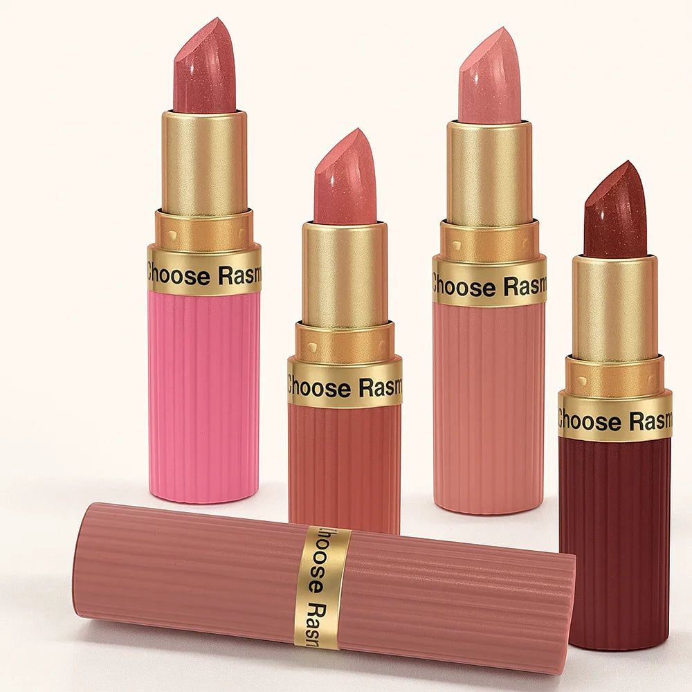 Pearlescent Velvet Lipstick – Long-Lasting Metallic Shimmer Finish, Waterproof Makeup