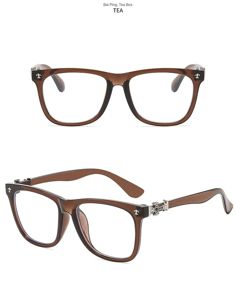 Samjune Square Anti-Blue Light Glasses — Unisex Vintage Eyewear