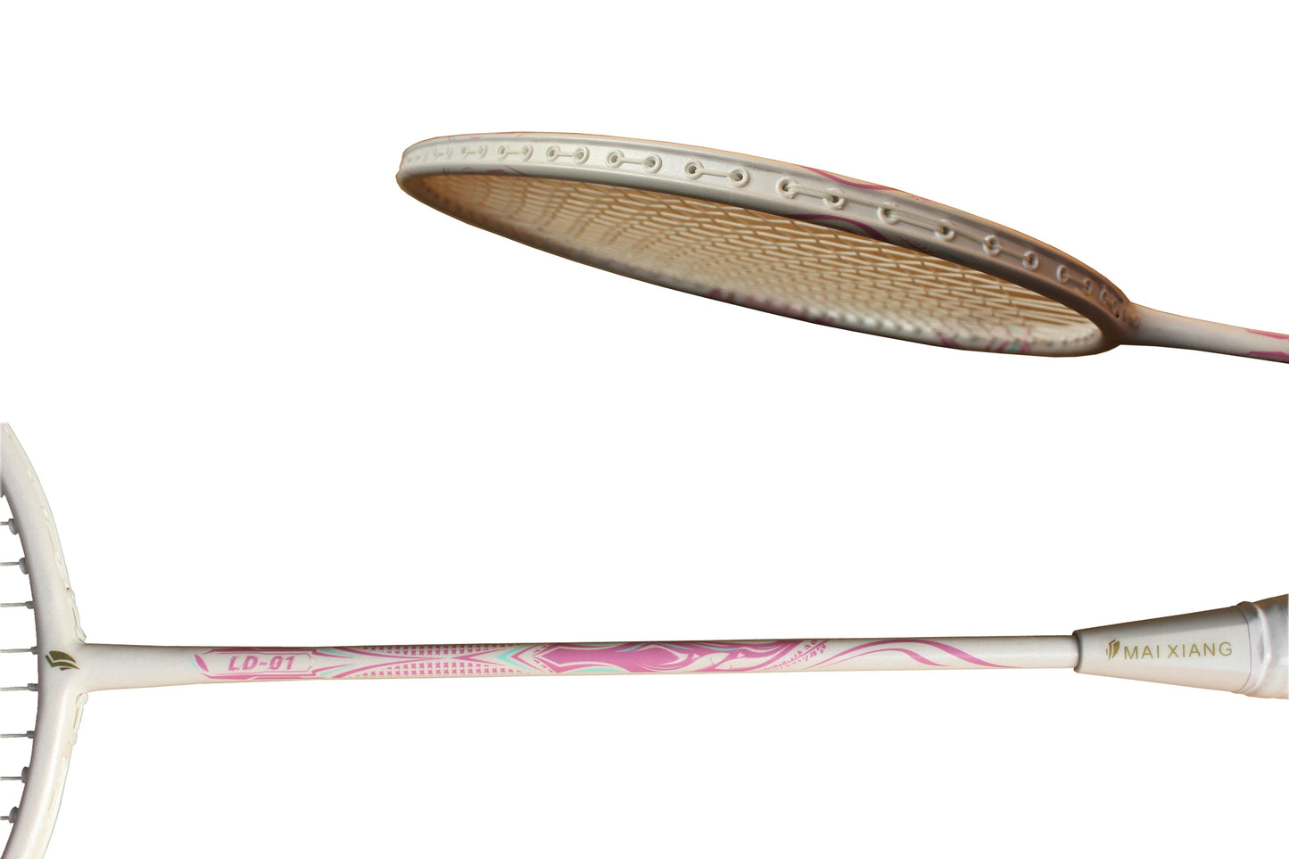 2PCS MAI XIANG Composite Carbon Badminton Rackets – Lightweight Racquets for Beginner & Training Use