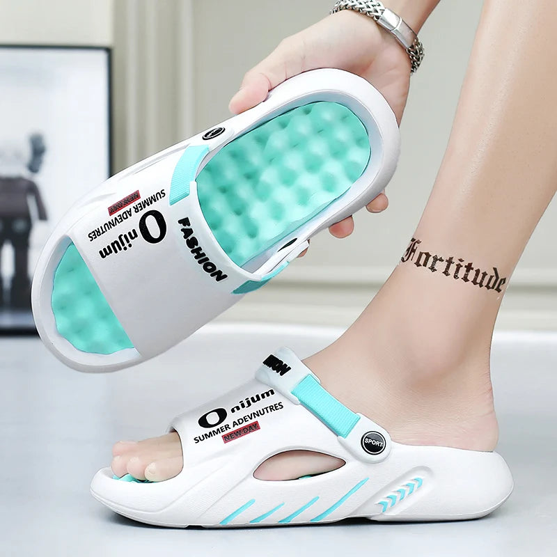 Men's EVA Platform Slides — Soft-Sole Sandals for Indoor & Outdoor Wear