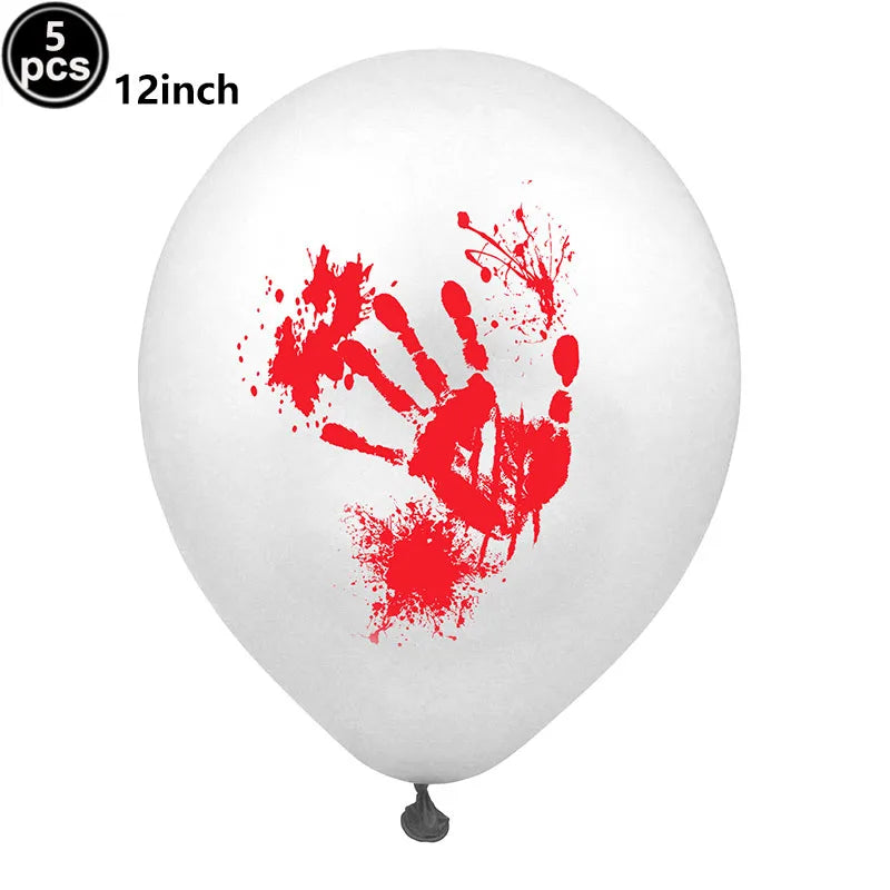 Halloween 12-Inch Latex Balloons for Spooky Party Decorations