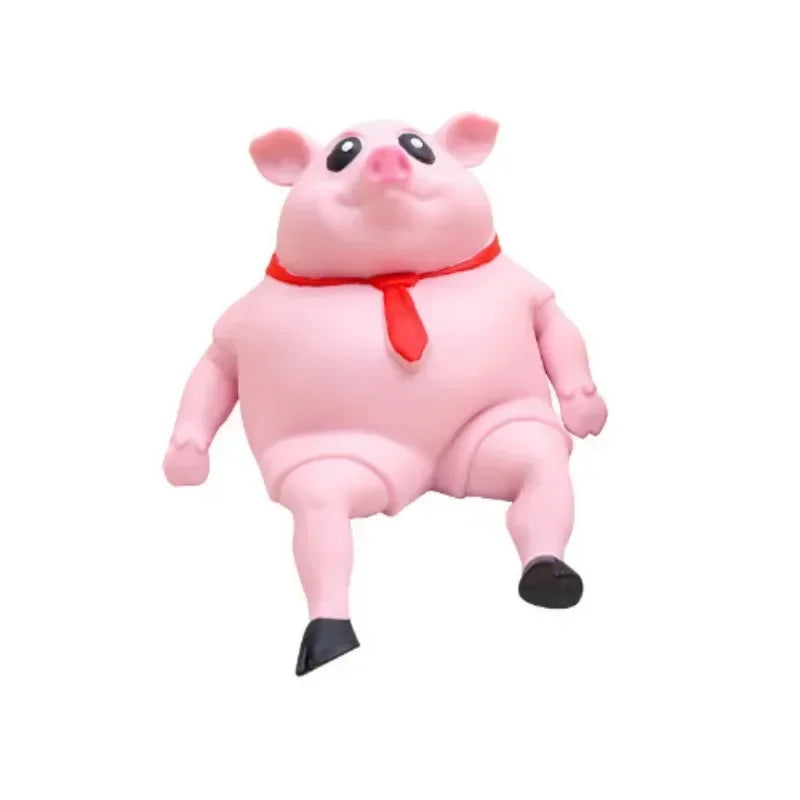 Cute Pink Pig Stress Relief Squeeze Toy – Soft Animal Squishy for Pets & Kids | Fun Anti-Stress Sensory Toy