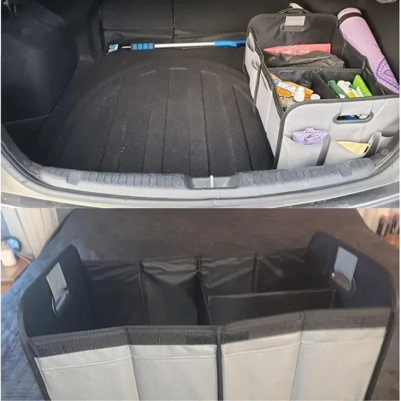 Car Trunk Storage Box, Foldable Oxford Cloth Organizer, Large Capacity