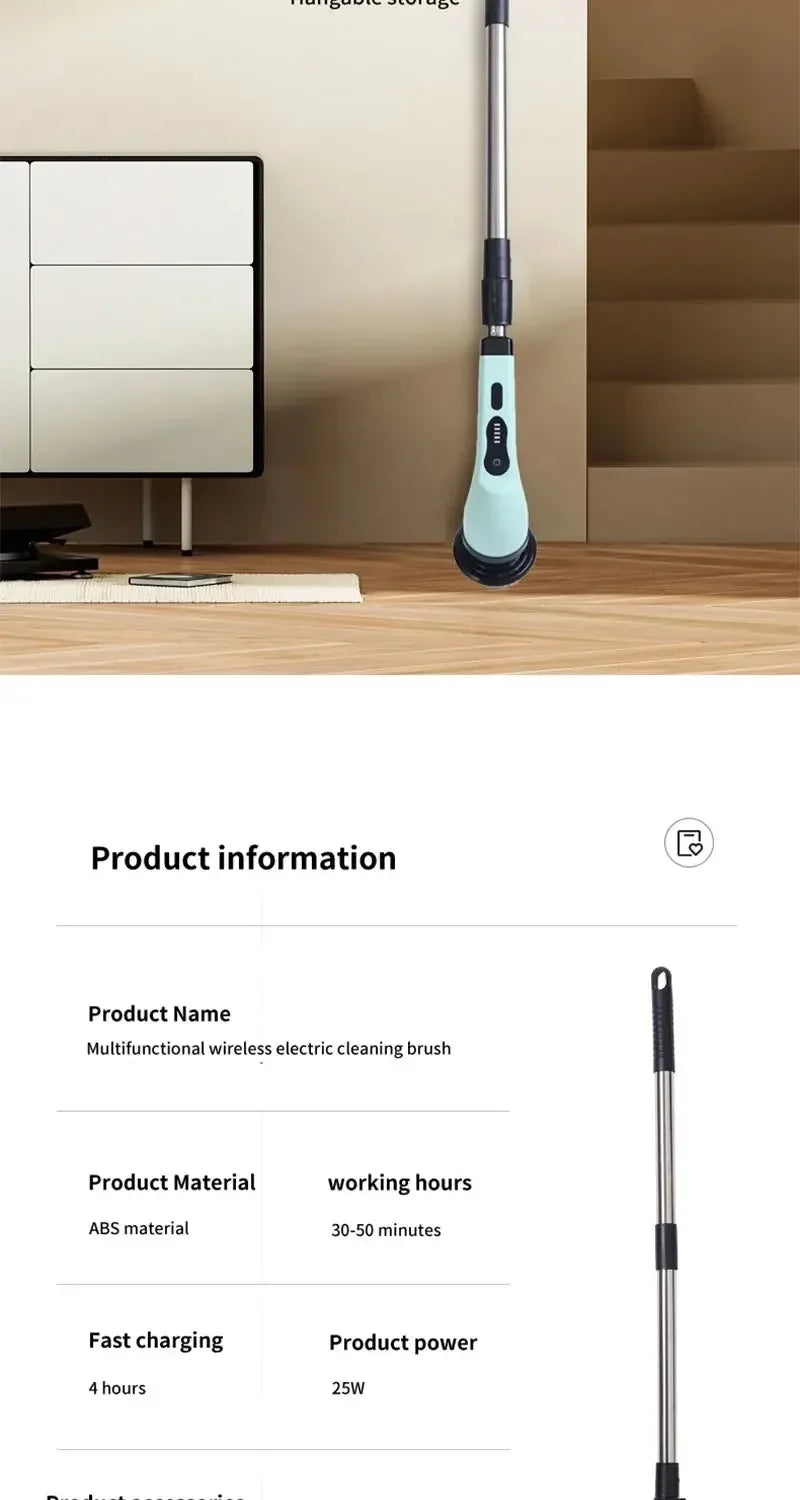 Cordless Electric Spin Cleaning Brush