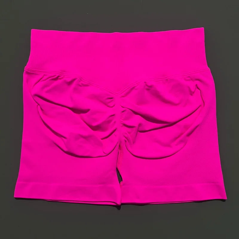 Women’s Seamless Biker Shorts – 4.5″ Low-Waist Fitness & Workout Shorts