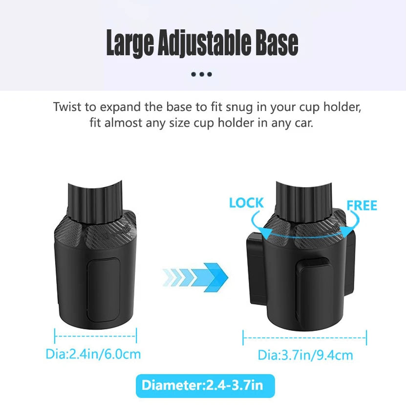 Universal 360 Degree Car Cup Holder Phone Mount