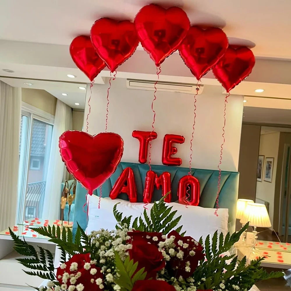 Spanish “Te Amo” I Love You Banner Balloon – Valentine’s Day, Wedding, Anniversary, Birthday, Father’s Day Decoration