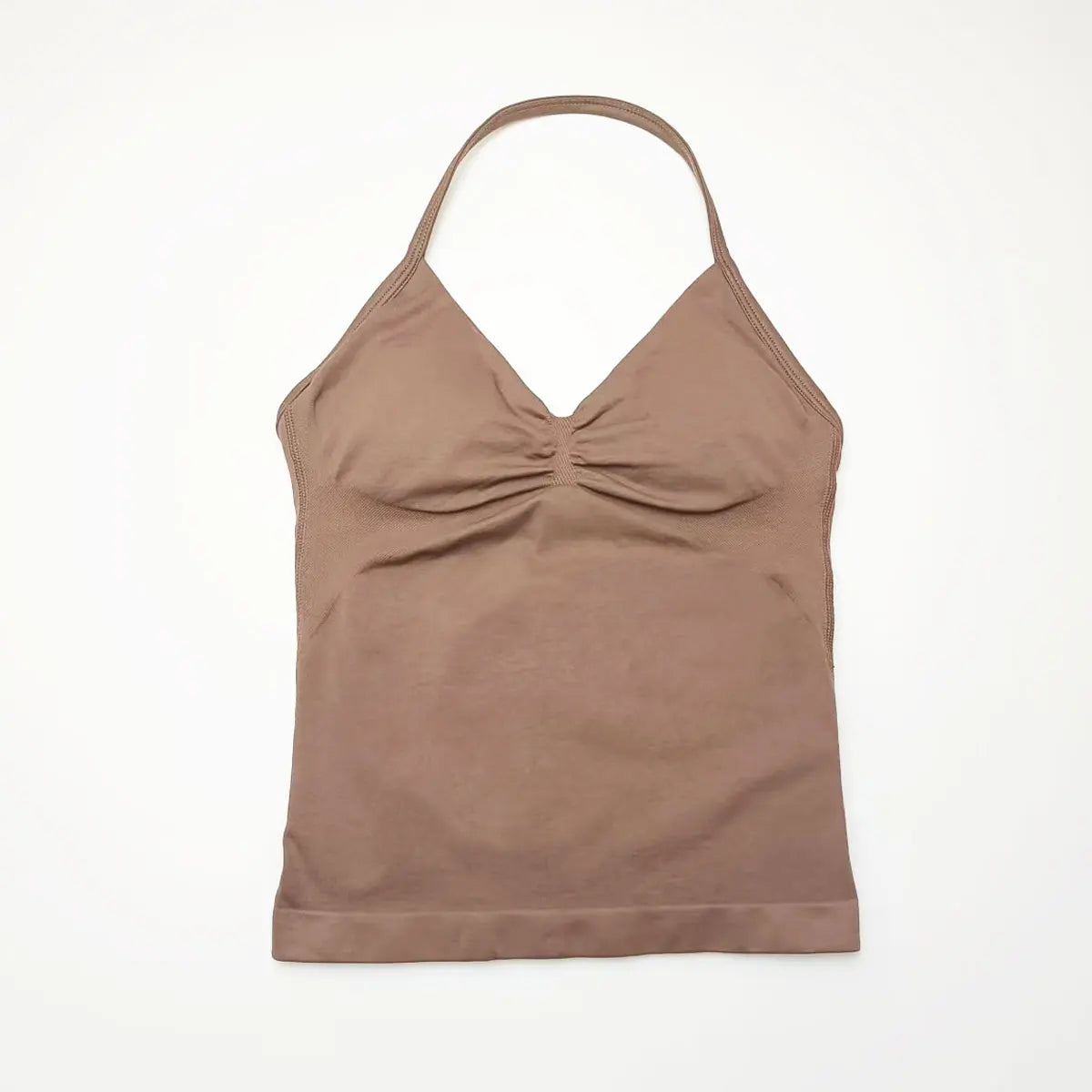 Women's Seamless Longline Yoga Tank Top with Removable Pads