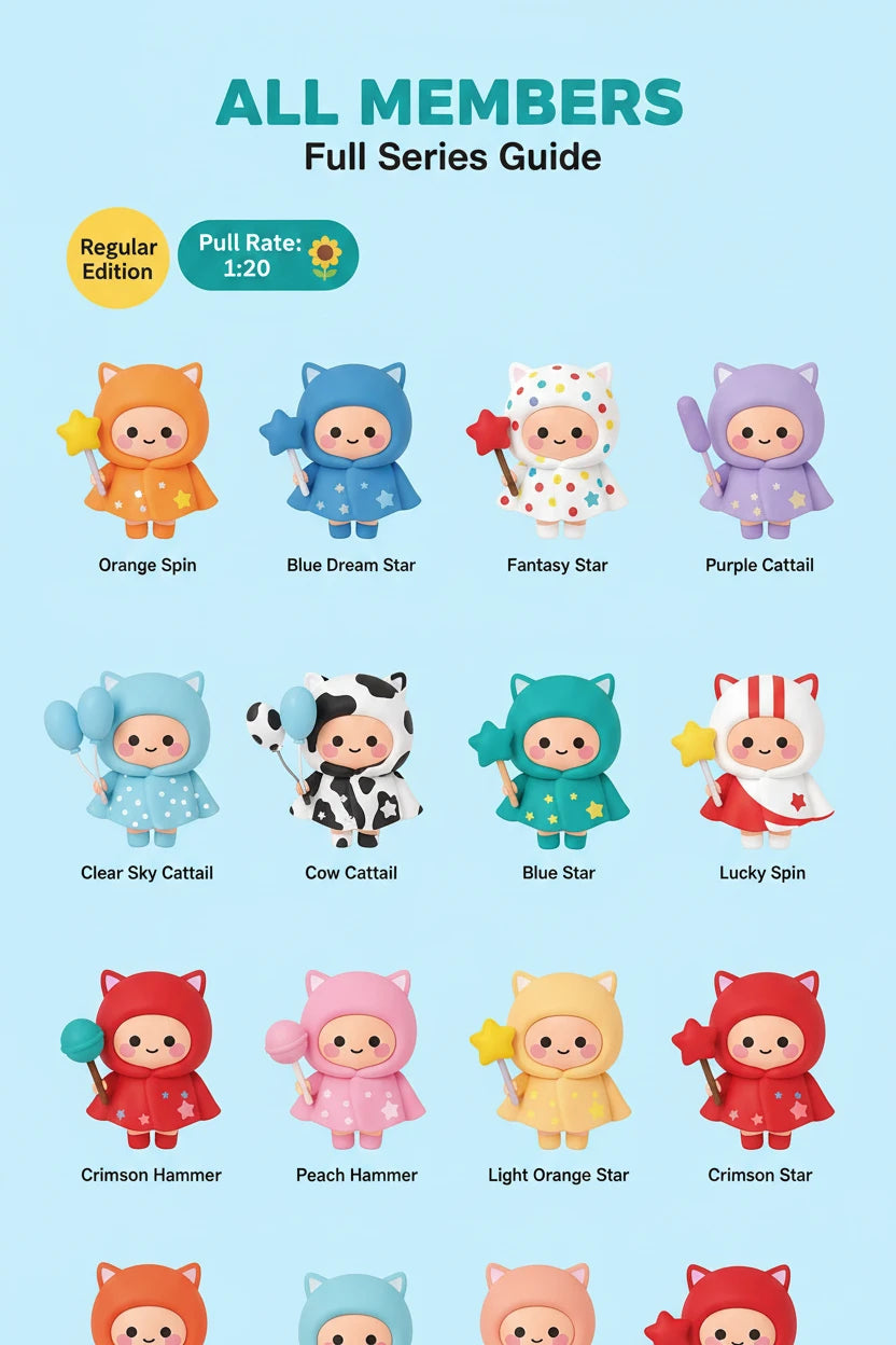 Original Yoyo Cute Tilting Head Series Blind Box Mystery Collectible Figurine – Decorative Display Toy & Gift