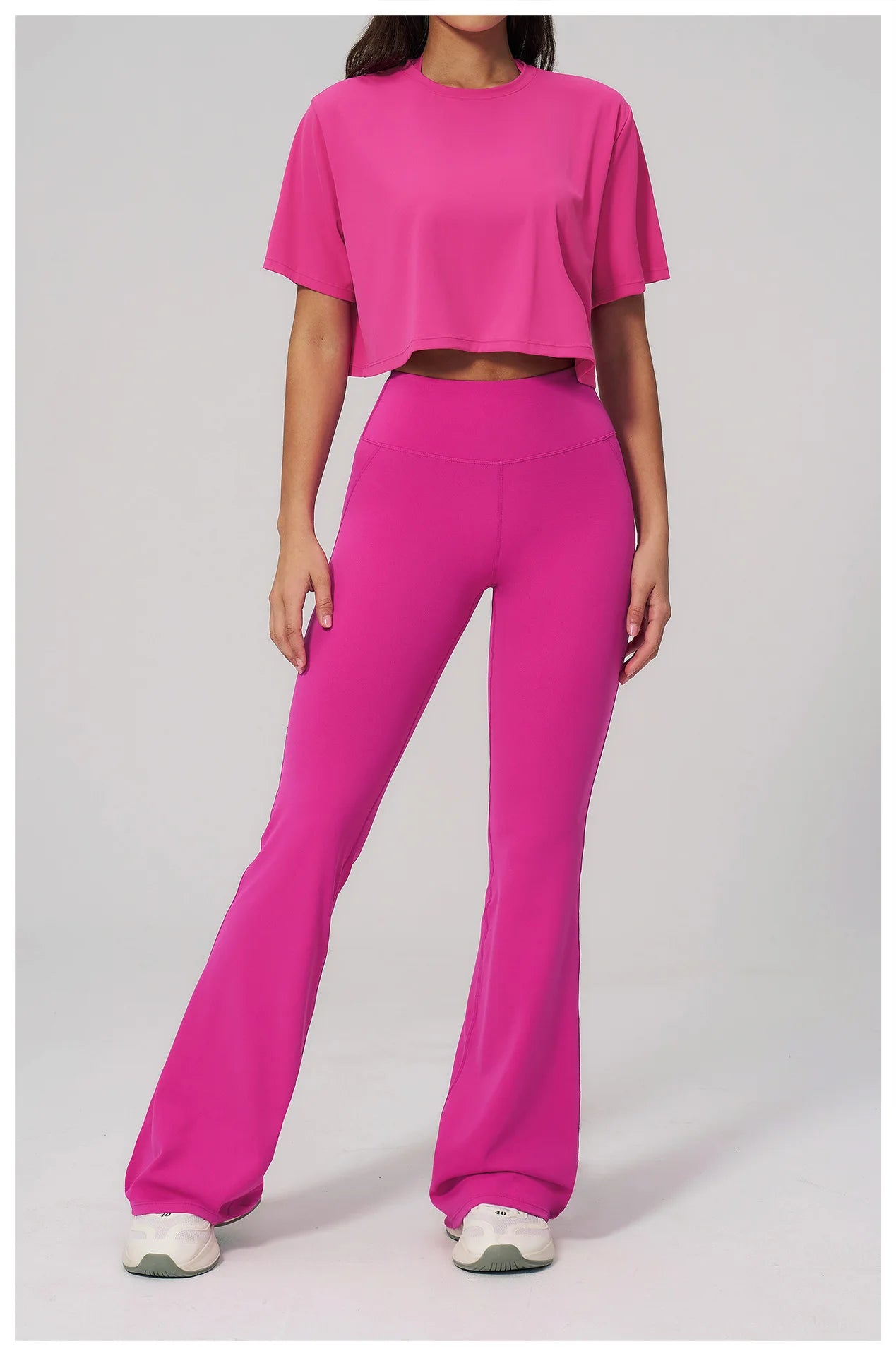 Women's 2-Piece Seamless Yoga Set – Leggings & Crop Top
