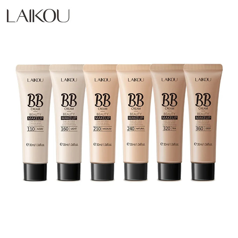 LAIKOU BB Cream with SPF — Lightweight Liquid Foundation & Concealer