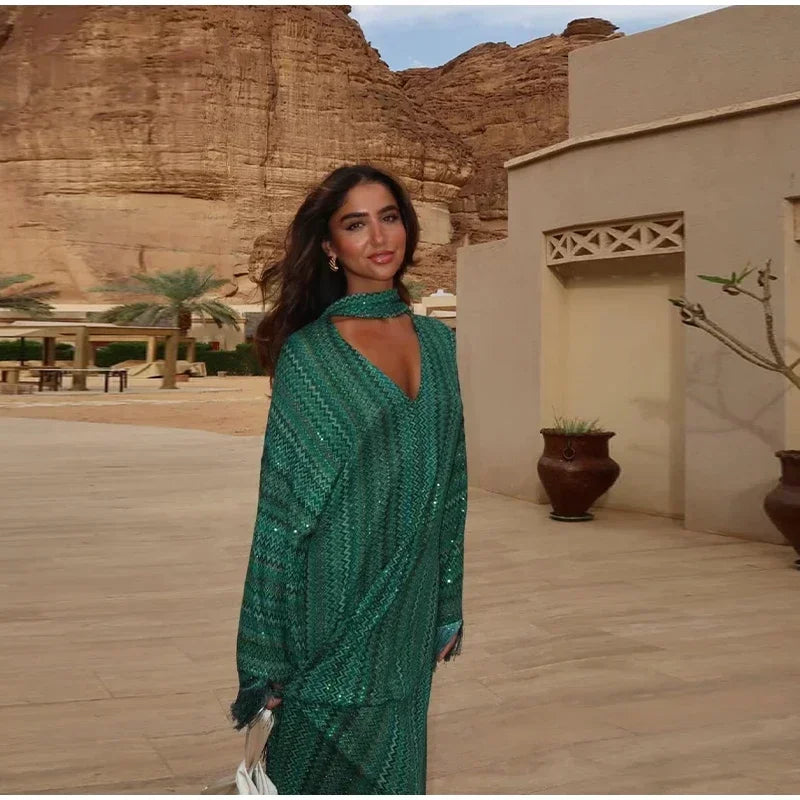 Women's Tassel Maxi Dress