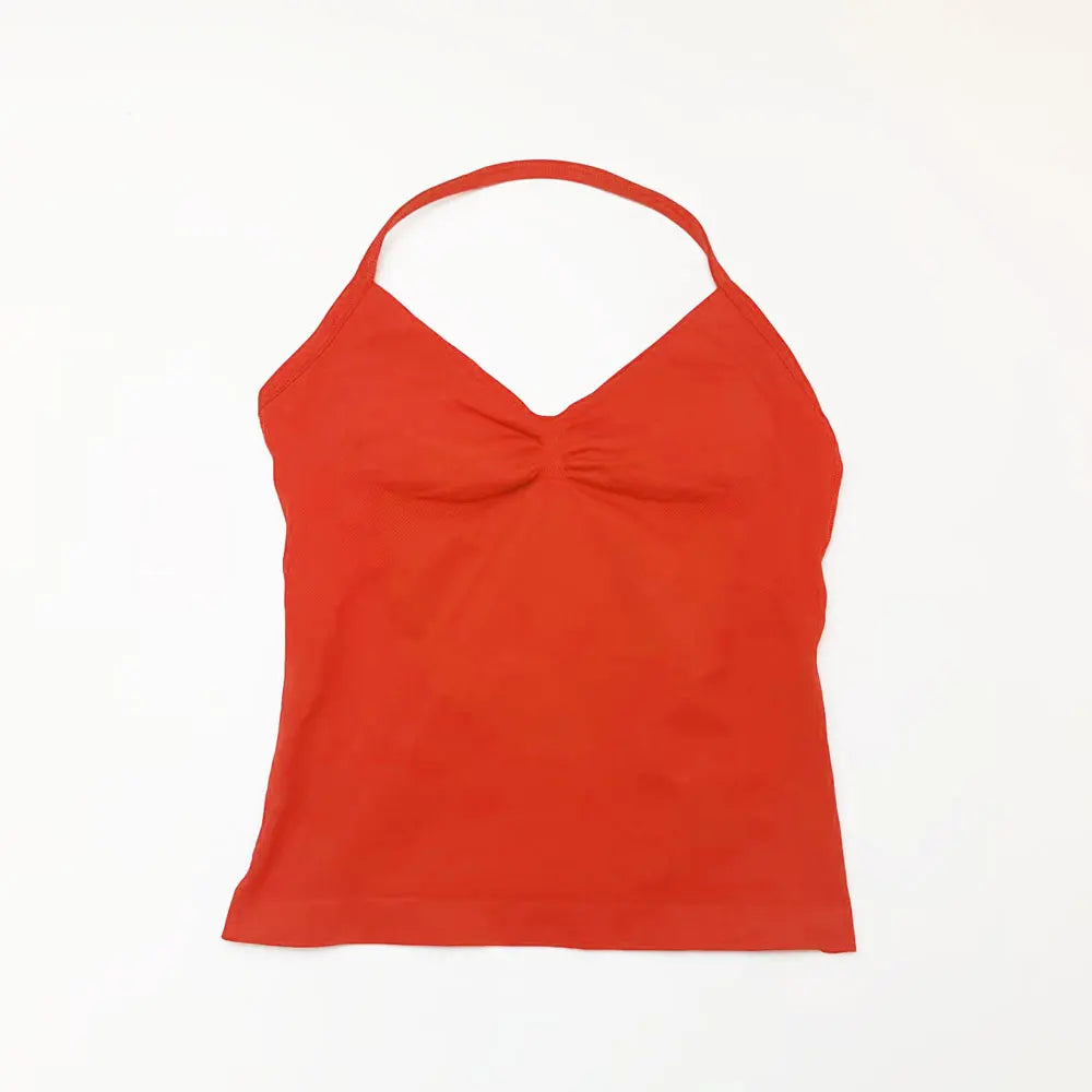 Women's Seamless Longline Yoga Tank Top with Removable Pads