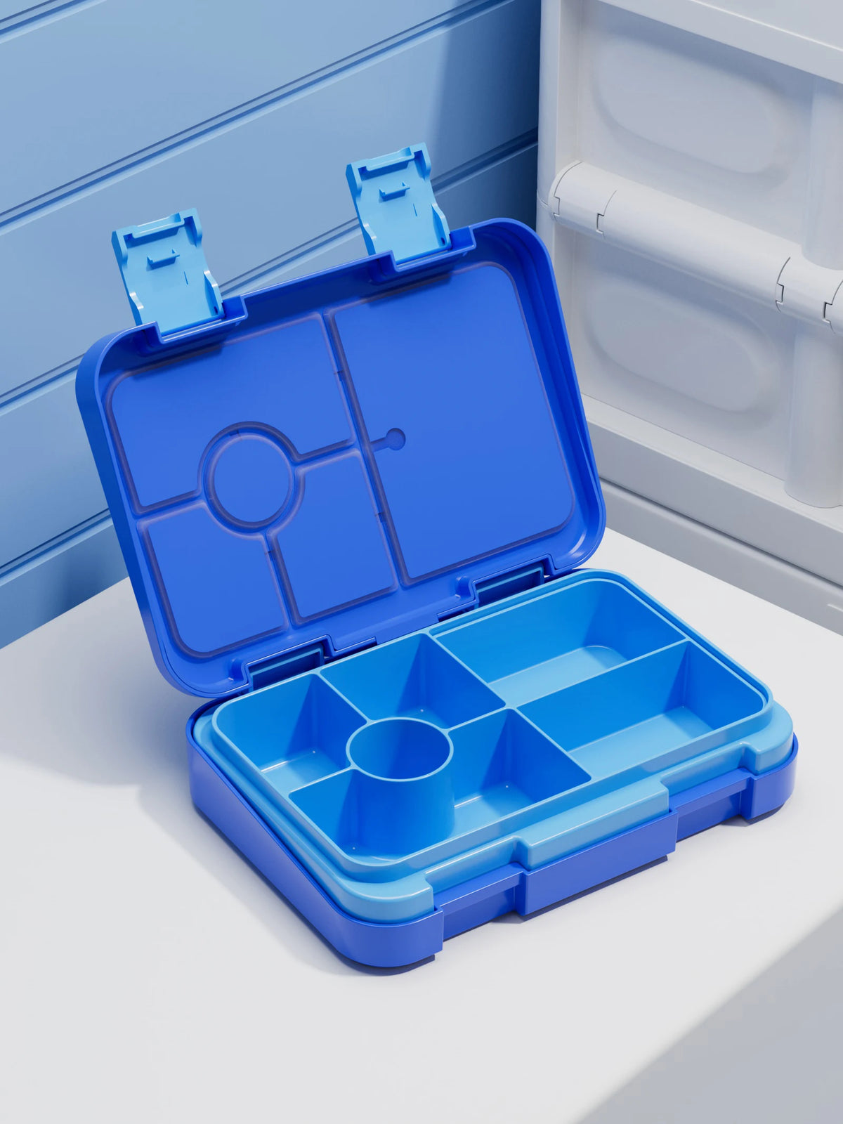 Cartoon Printed Microwavable Bento Lunch Box with 5 Compartments